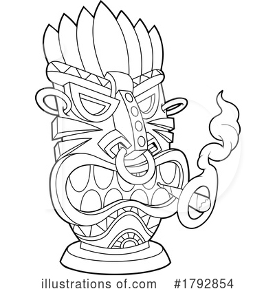 Tiki Clipart #1792854 by Hit Toon