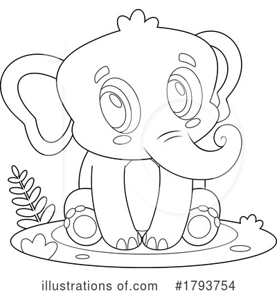 Elephant Clipart #1793754 by Hit Toon