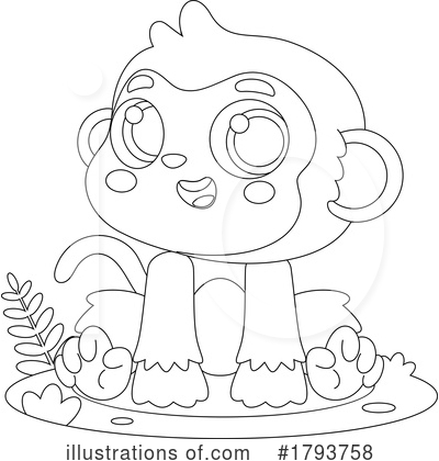 Monkey Clipart #1793758 by Hit Toon