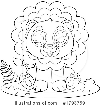 Lion Cub Clipart #1793759 by Hit Toon