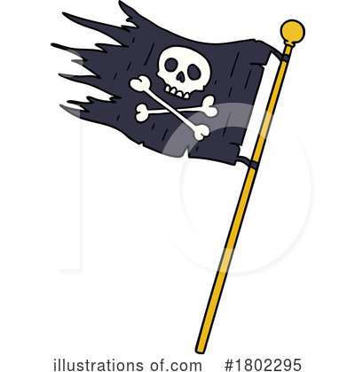 Pirate Flag Clipart #1802295 by lineartestpilot