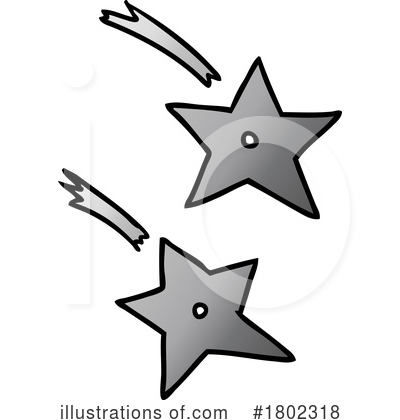 Throwing Stars Clipart #1802318 by lineartestpilot