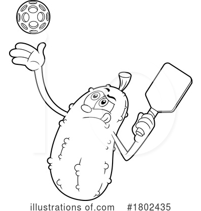 Pickleball Clipart #1802435 by Hit Toon
