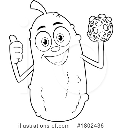 Pickleball Clipart #1802436 by Hit Toon