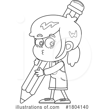 Pencils Clipart #1804140 by Hit Toon