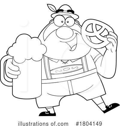 German Man Clipart #1804149 by Hit Toon
