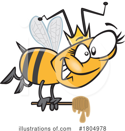 Queen Bee Clipart #1804978 by toonaday