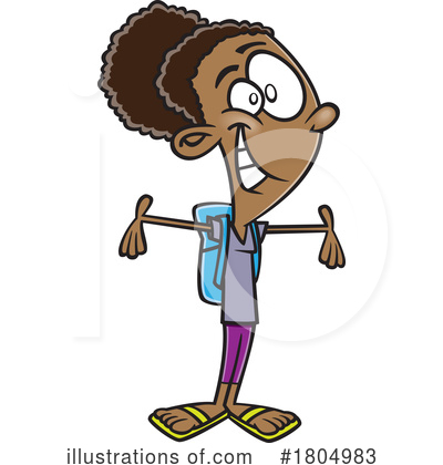 Black Woman Clipart #1804983 by toonaday