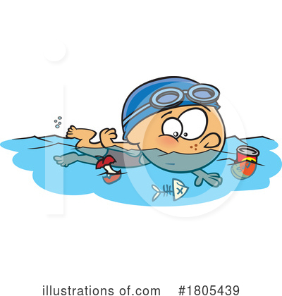 Swimmer Clipart #1805439 by toonaday