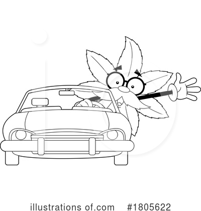 Driving Clipart #1805622 by Hit Toon