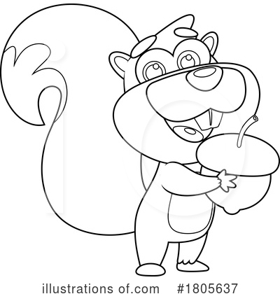 Squirrel Clipart #1805637 by Hit Toon