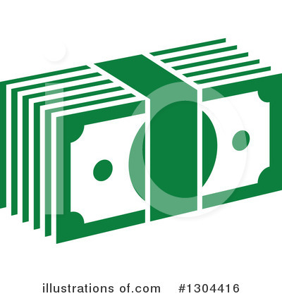 Royalty-Free (RF) Cash Clipart Illustration by Vector Tradition SM - Stock Sample #1304416