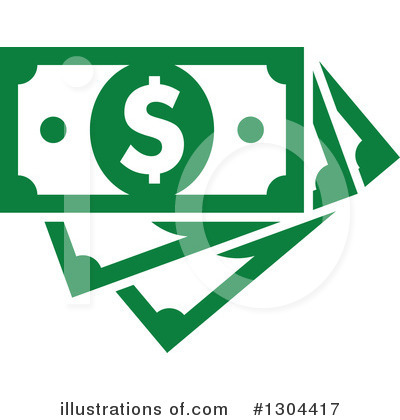 Royalty-Free (RF) Cash Clipart Illustration by Vector Tradition SM - Stock Sample #1304417