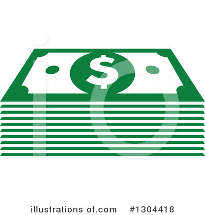 Royalty-Free (RF) Cash Clipart Illustration by Vector Tradition SM - Stock Sample #1304418