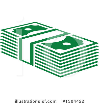Royalty-Free (RF) Cash Clipart Illustration by Vector Tradition SM - Stock Sample #1304422