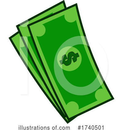 Royalty-Free (RF) Cash Clipart Illustration by Hit Toon - Stock Sample #1740501