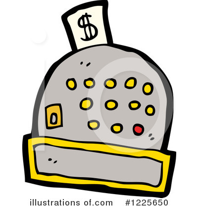 Royalty-Free (RF) Cash Register Clipart Illustration by lineartestpilot - Stock Sample #1225650