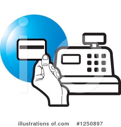 Royalty-Free (RF) Cash Register Clipart Illustration by Lal Perera - Stock Sample #1250897
