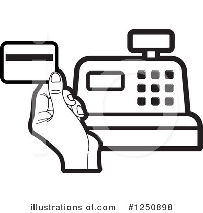 Royalty-Free (RF) Cash Register Clipart Illustration by Lal Perera - Stock Sample #1250898