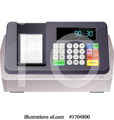 Royalty-Free (RF) Cash Register Clipart Illustration by Vector Tradition SM - Stock Sample #1704800