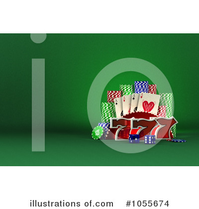 Poker Chips Clipart #1055674 by stockillustrations