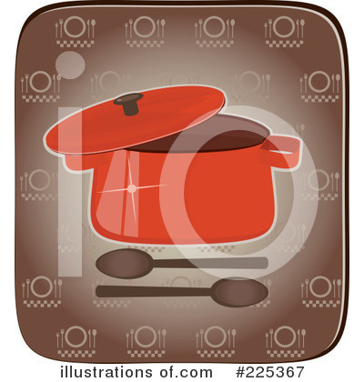 Royalty-Free (RF) Casserole Clipart Illustration by Melisende Vector - Stock Sample #225367
