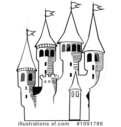 Royalty-Free (RF) Castle Clipart Illustration by dero - Stock Sample #1091786