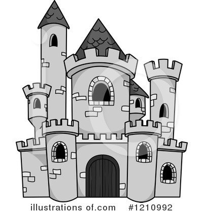 Royalty-Free (RF) Castle Clipart Illustration by Vector Tradition SM - Stock Sample #1210992