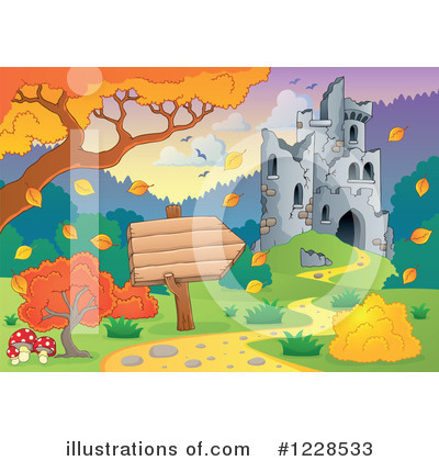 Royalty-Free (RF) Castle Clipart Illustration by visekart - Stock Sample #1228533