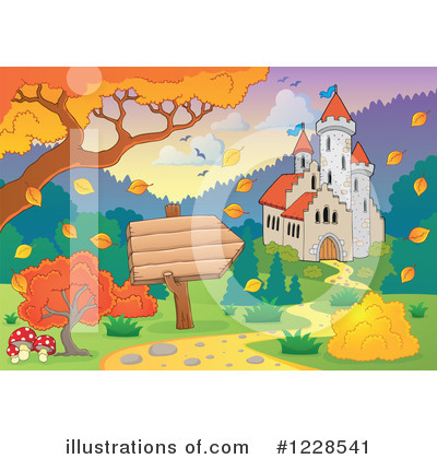 Royalty-Free (RF) Castle Clipart Illustration by visekart - Stock Sample #1228541