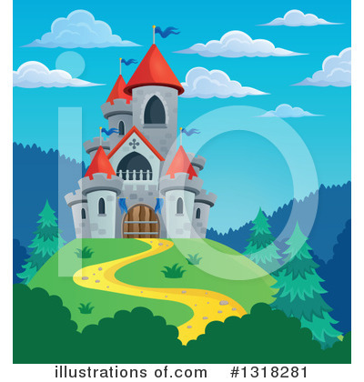 Royalty-Free (RF) Castle Clipart Illustration by visekart - Stock Sample #1318281