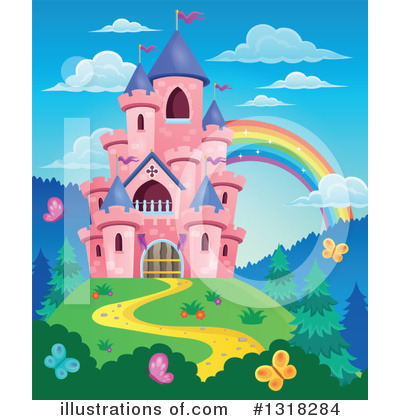 Royalty-Free (RF) Castle Clipart Illustration by visekart - Stock Sample #1318284