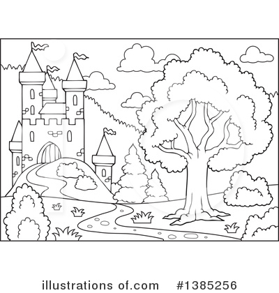 Royalty-Free (RF) Castle Clipart Illustration by visekart - Stock Sample #1385256