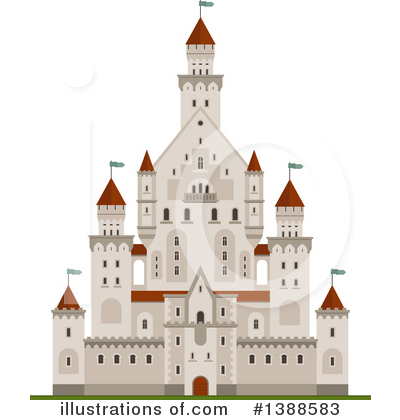 Royalty-Free (RF) Castle Clipart Illustration by Vector Tradition SM - Stock Sample #1388583