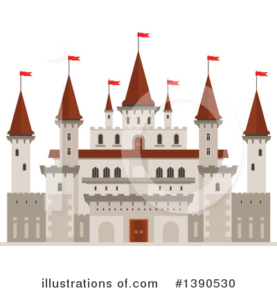 Royalty-Free (RF) Castle Clipart Illustration by Vector Tradition SM - Stock Sample #1390530