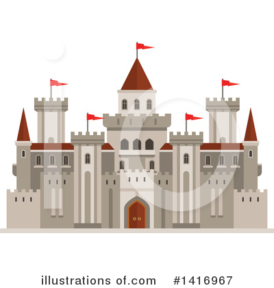 Fortress Clipart #1416967 by Vector Tradition SM