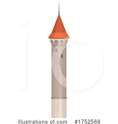Castle Tower Clipart #1752569 by Vector Tradition SM