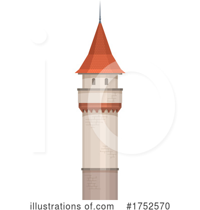 Castle Tower Clipart #1752570 by Vector Tradition SM