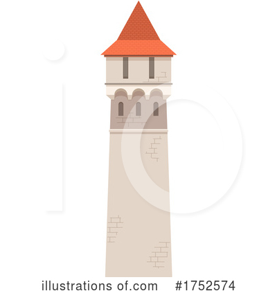 Castle Tower Clipart #1752574 by Vector Tradition SM