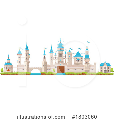 Royalty-Free (RF) Castle Clipart Illustration by Vector Tradition SM - Stock Sample #1803060