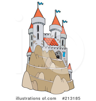 Royalty-Free (RF) Castle Clipart Illustration by visekart - Stock Sample #213185
