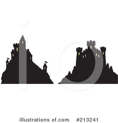 Royalty-Free (RF) Castle Clipart Illustration by visekart - Stock Sample #213241