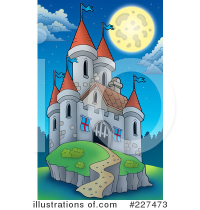 Royalty-Free (RF) Castle Clipart Illustration by visekart - Stock Sample #227473