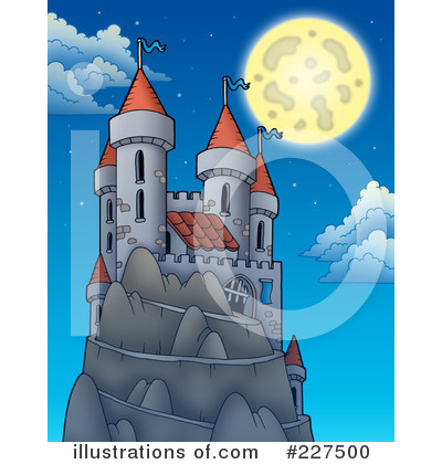 Royalty-Free (RF) Castle Clipart Illustration by visekart - Stock Sample #227500