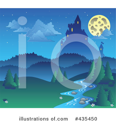 Royalty-Free (RF) Castle Clipart Illustration by visekart - Stock Sample #435450
