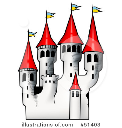 Royalty-Free (RF) Castle Clipart Illustration by dero - Stock Sample #51403