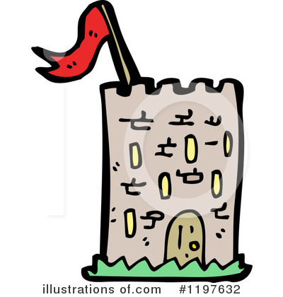 Royalty-Free (RF) Castle Tower Clipart Illustration by lineartestpilot - Stock Sample #1197632
