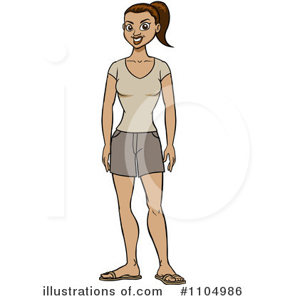 Casual Woman Clipart #1104986 by Cartoon Solutions