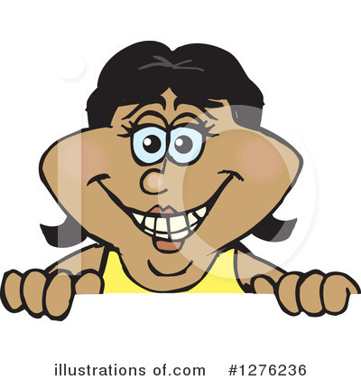 Royalty-Free (RF) Casual Woman Clipart Illustration by Dennis Holmes Designs - Stock Sample #1276236