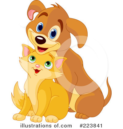 Kitten And Puppy Clipart #223841 by Pushkin